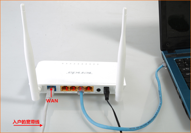 直接將入戶的網線接在路由器的WAN口